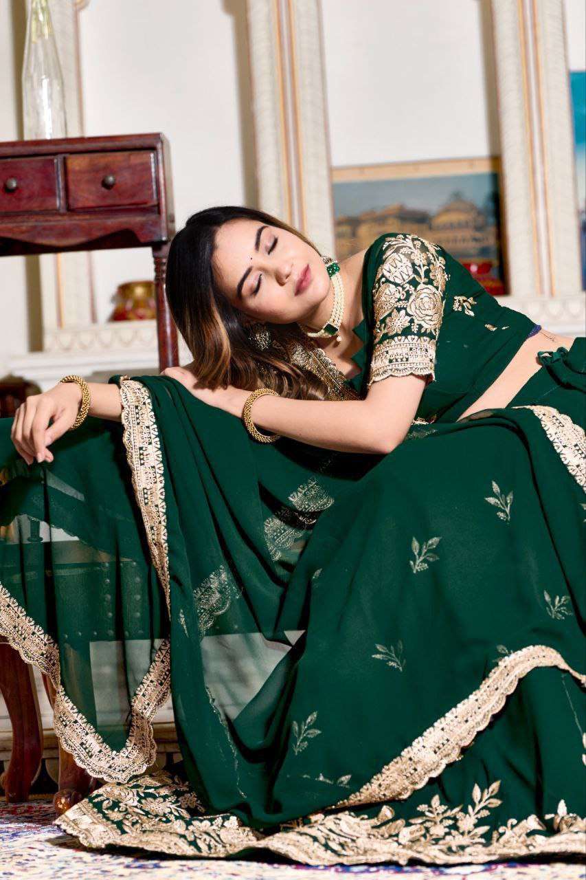 Women's Embroidered Lehenga Choli with Net Dupatta ? Festive & Wedding Wear Set - Image 2